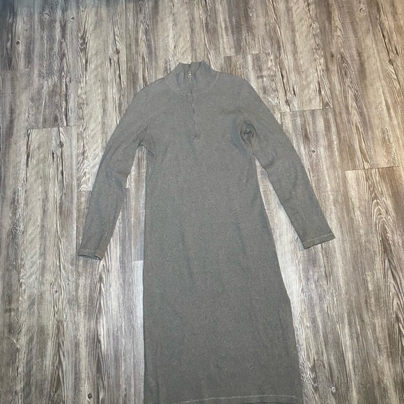Rag & Bone Women’s Charcoal Midi Dress Gray Size L - Picture 1 of 6